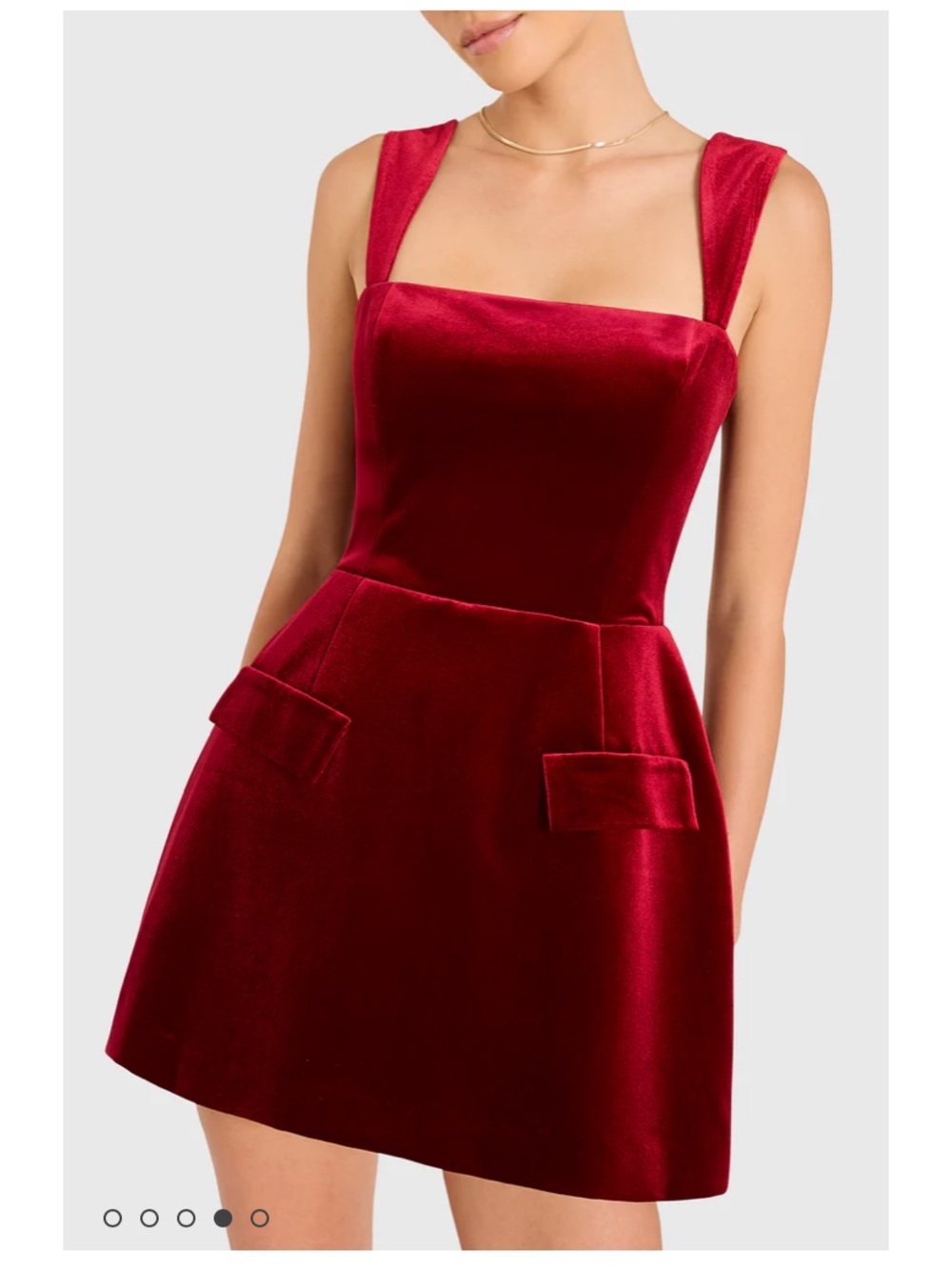Amanda Uprichard Burgundy Cocktail Mini Dress